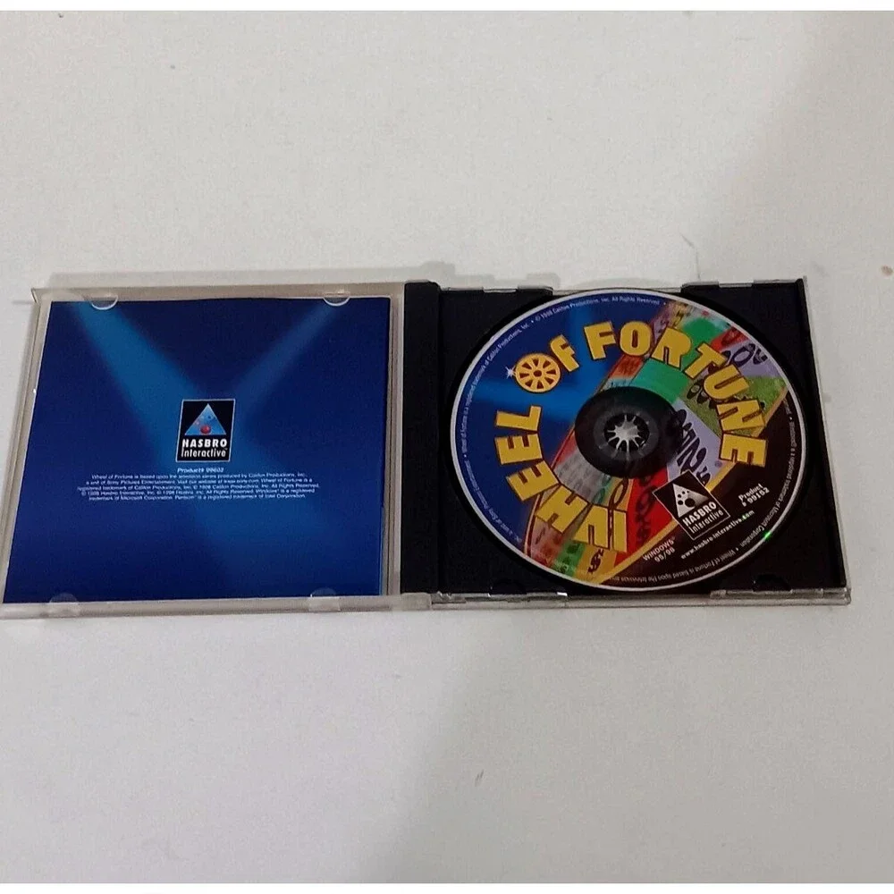 Wheel of Fortune PC CD-ROM Game 1998 Hasbro Interactive Win 95/98